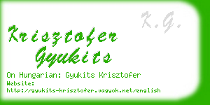 krisztofer gyukits business card